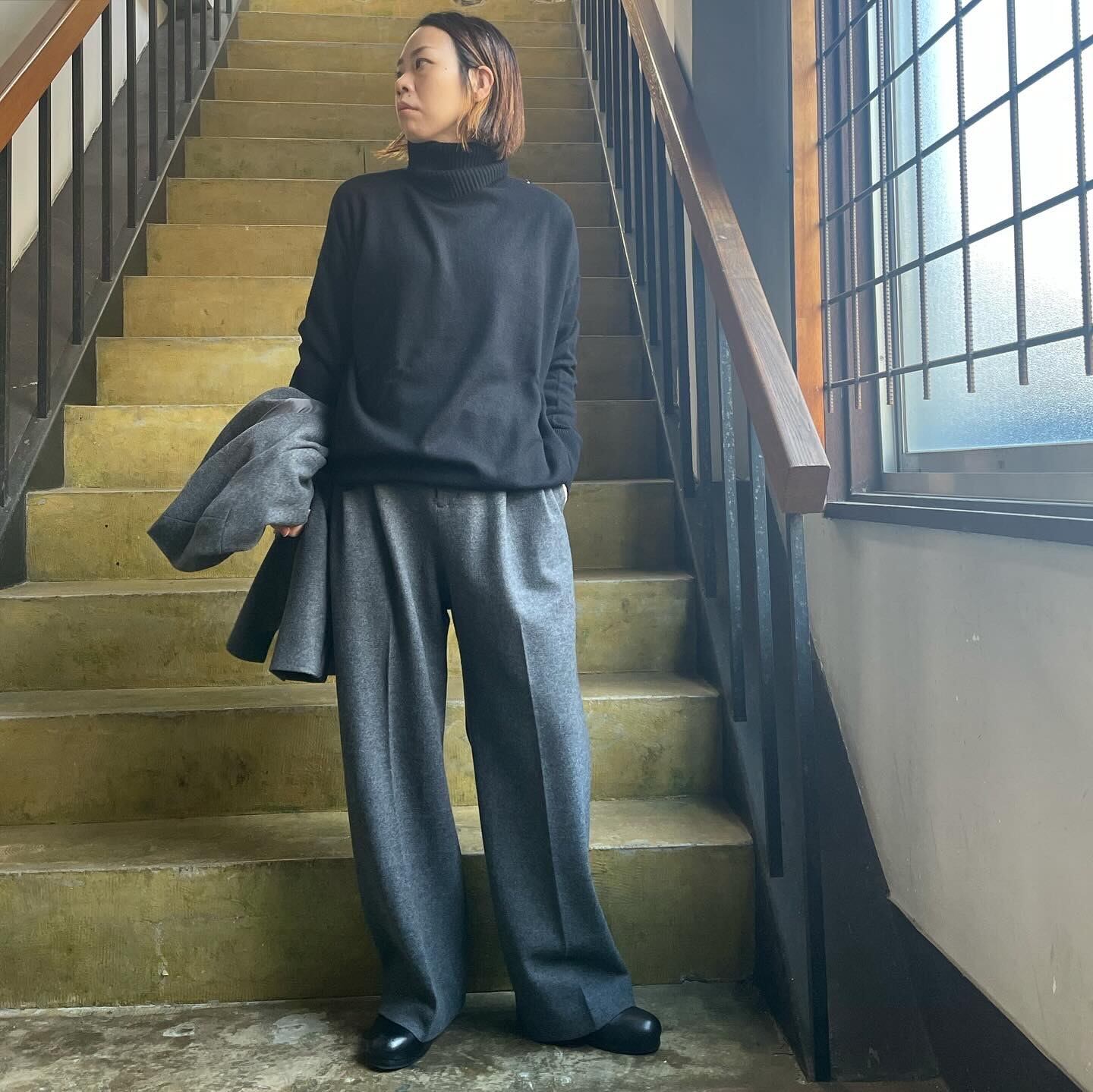 Le pivot - ウールカシミヤロングタートル | clever elephant