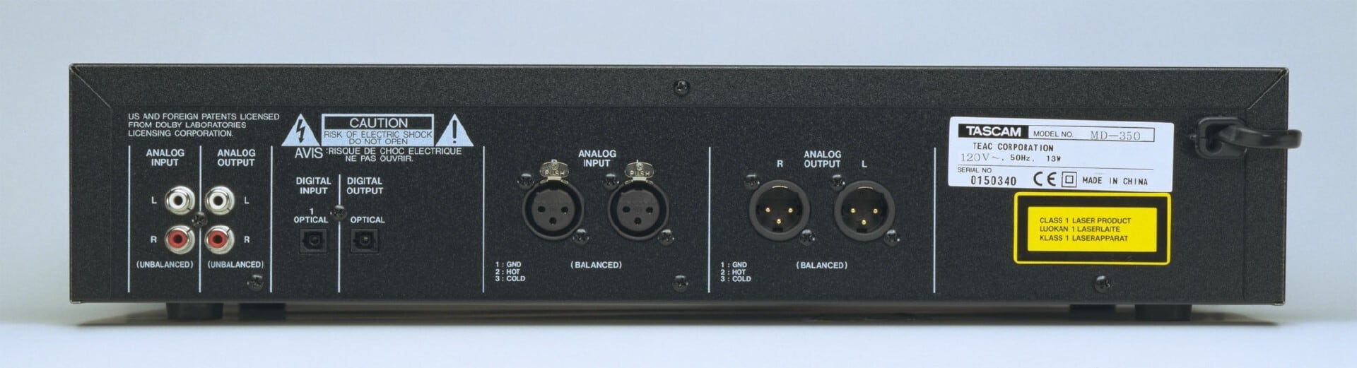 TASCAM タスカム MD-350MDプレーヤー TASCAM MD-350 MDプレーヤー | courage office