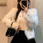 Fuzzy Knit Cardigan Jacket