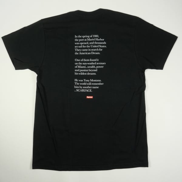 Size【L】 SUPREME シュプリーム 17AW Scarface Split Tee Tシャツ 黒