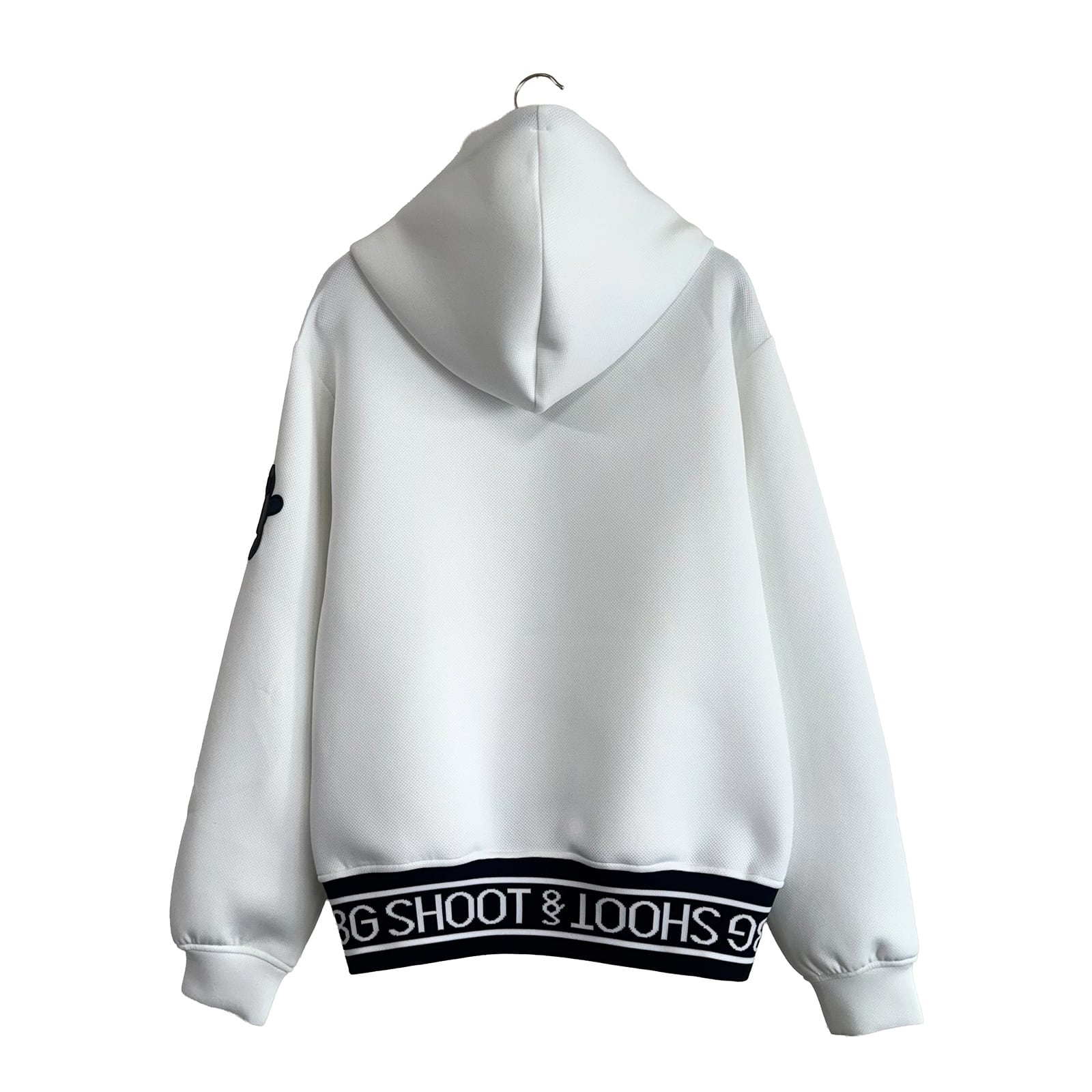 WOMEN'S】8G JACQUARD RIB HOODIE -WHITE- | 8G SHOOT WEBSTORE