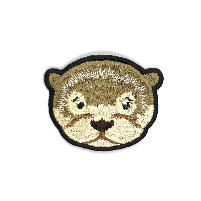 ニホンカワウソの刺繍ワッペン