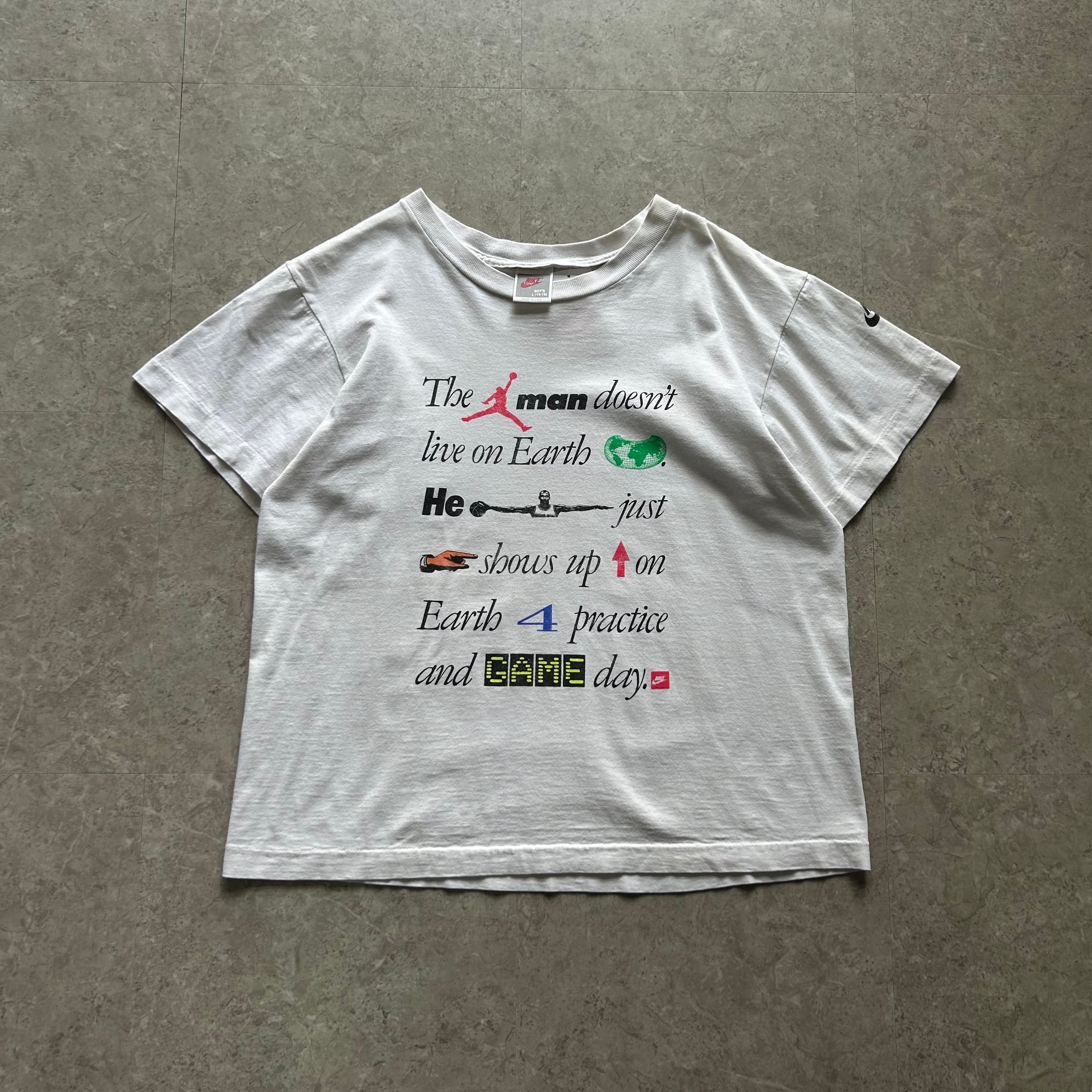 90s NIKE jordan "janp man" message print T-shirt【仙台店】