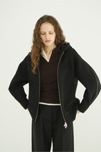 CLANE HALF ZIP WOOL HOODED TOPS 3色展開