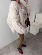 【新作5％OFF・3日間】Shaggy Volume Cardigan(Beige)_7colors