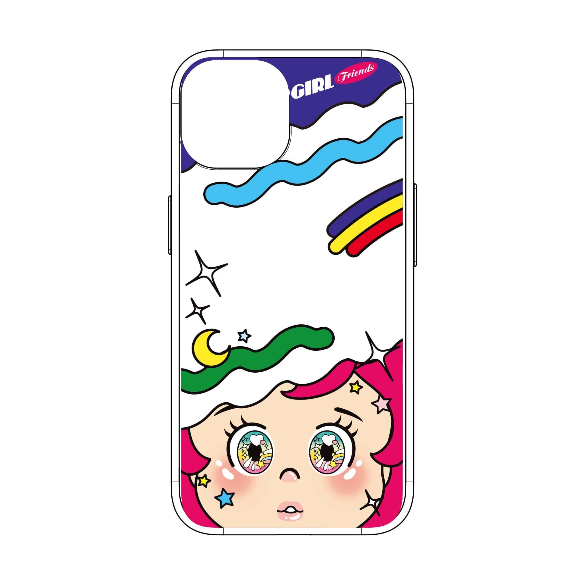 韓国 透明 クリア スマホケース ソフト Popgirl Friends かわいい レトロ デザイナーズ Iphone Android スマホ 携帯カバー キラキラ 女の子 Pg07 アイフォン ギャラクシー Galaxy 韓国スマホケース専門店 Korean Case