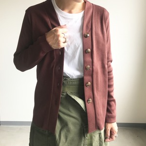 [ Luv our days ] V-neck cardigan / BROWN