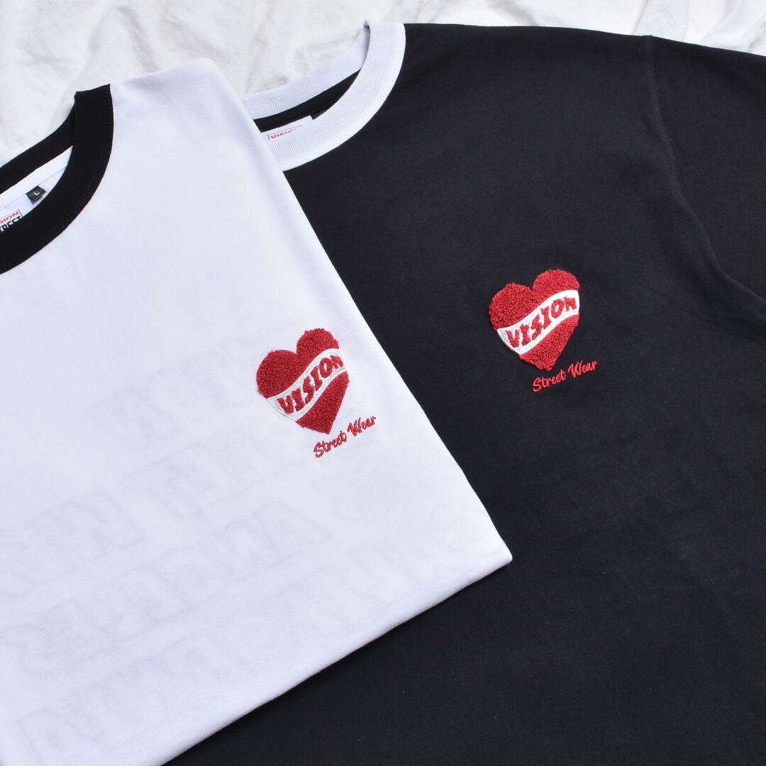 【VISION】ハートワッペンTシャツ