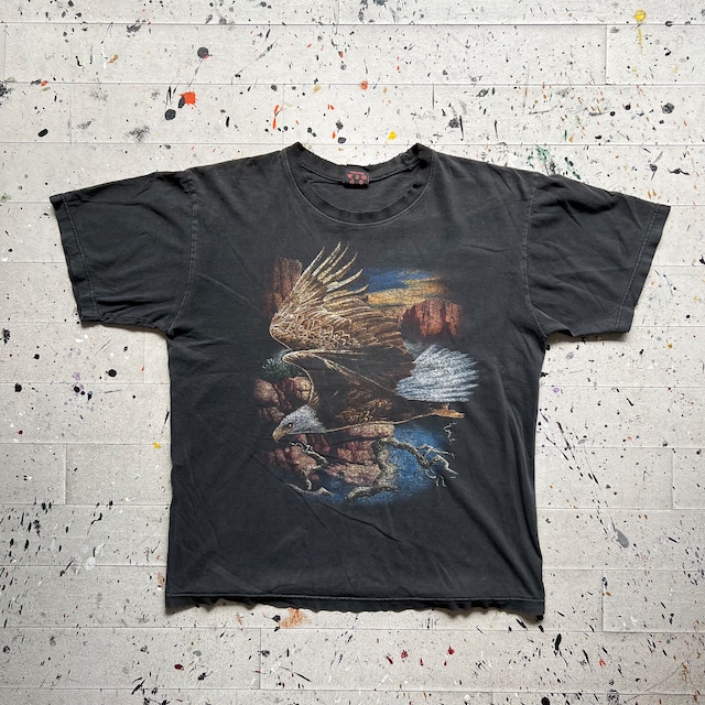 【Vintage Tee / Boro】00s- "Eagle" 6555