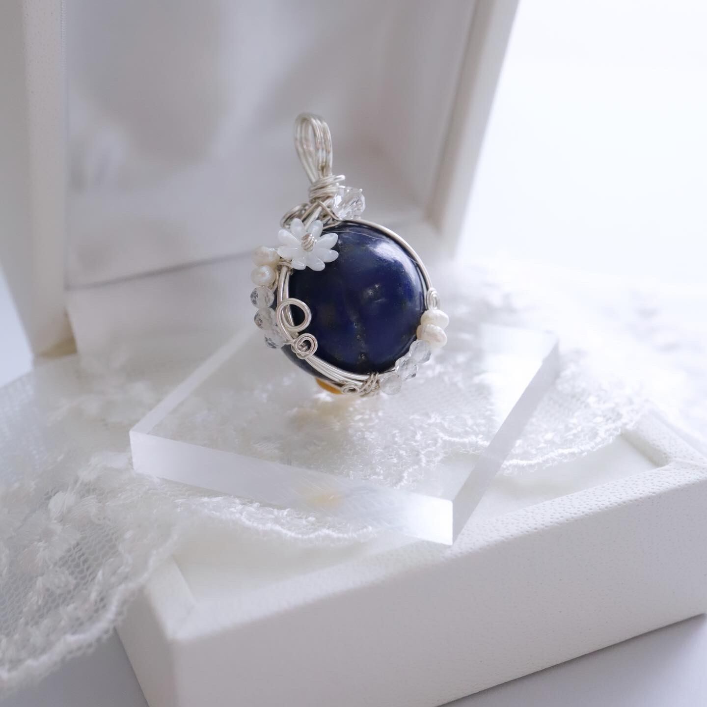 専用出品 ラピスラズリ カーネリアン ワイヤーラッピング