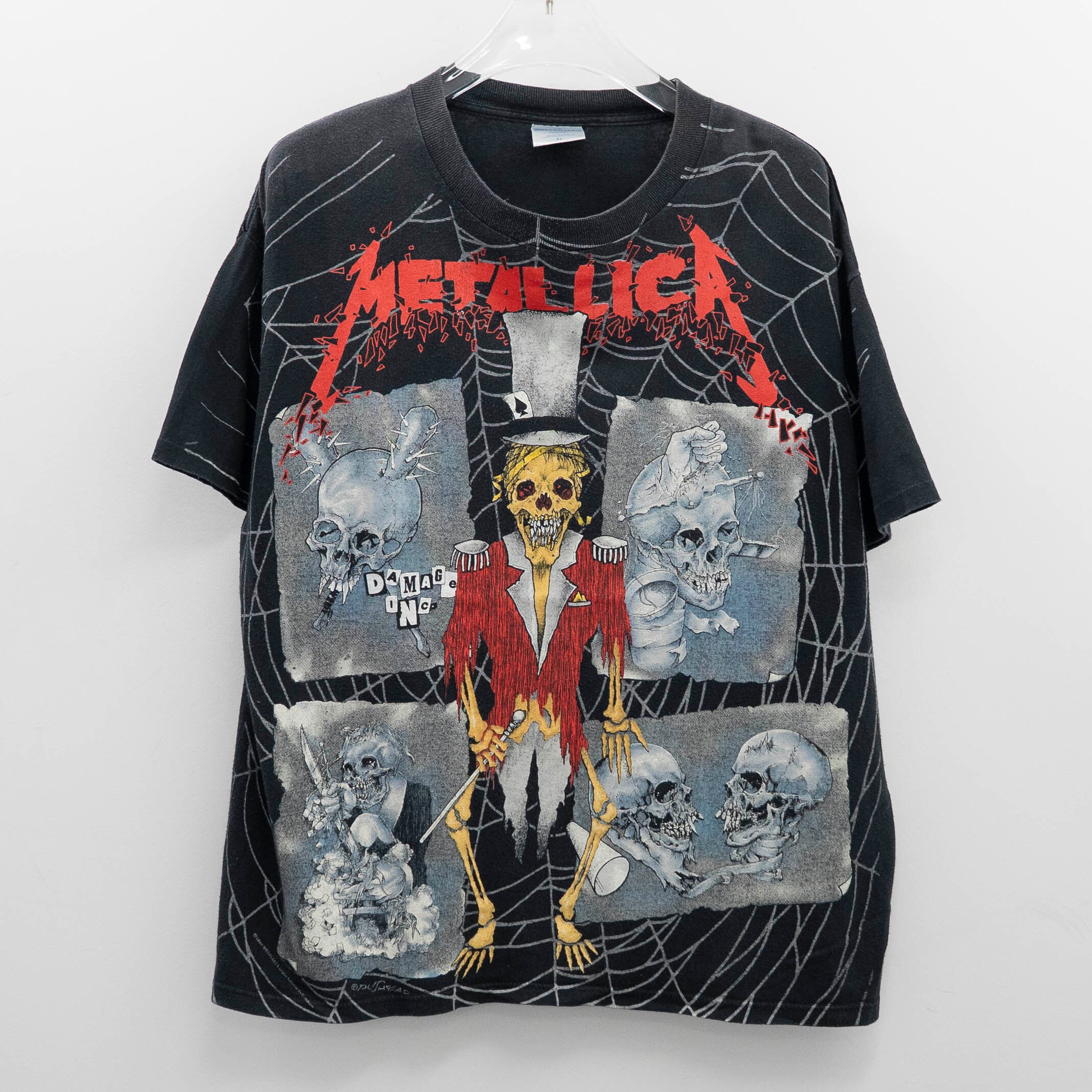 Metallica " 1992 Pushead Spider Web AOP " Brockum XL【A6-293】