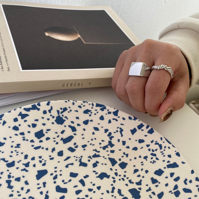 S925 square ring (R146)