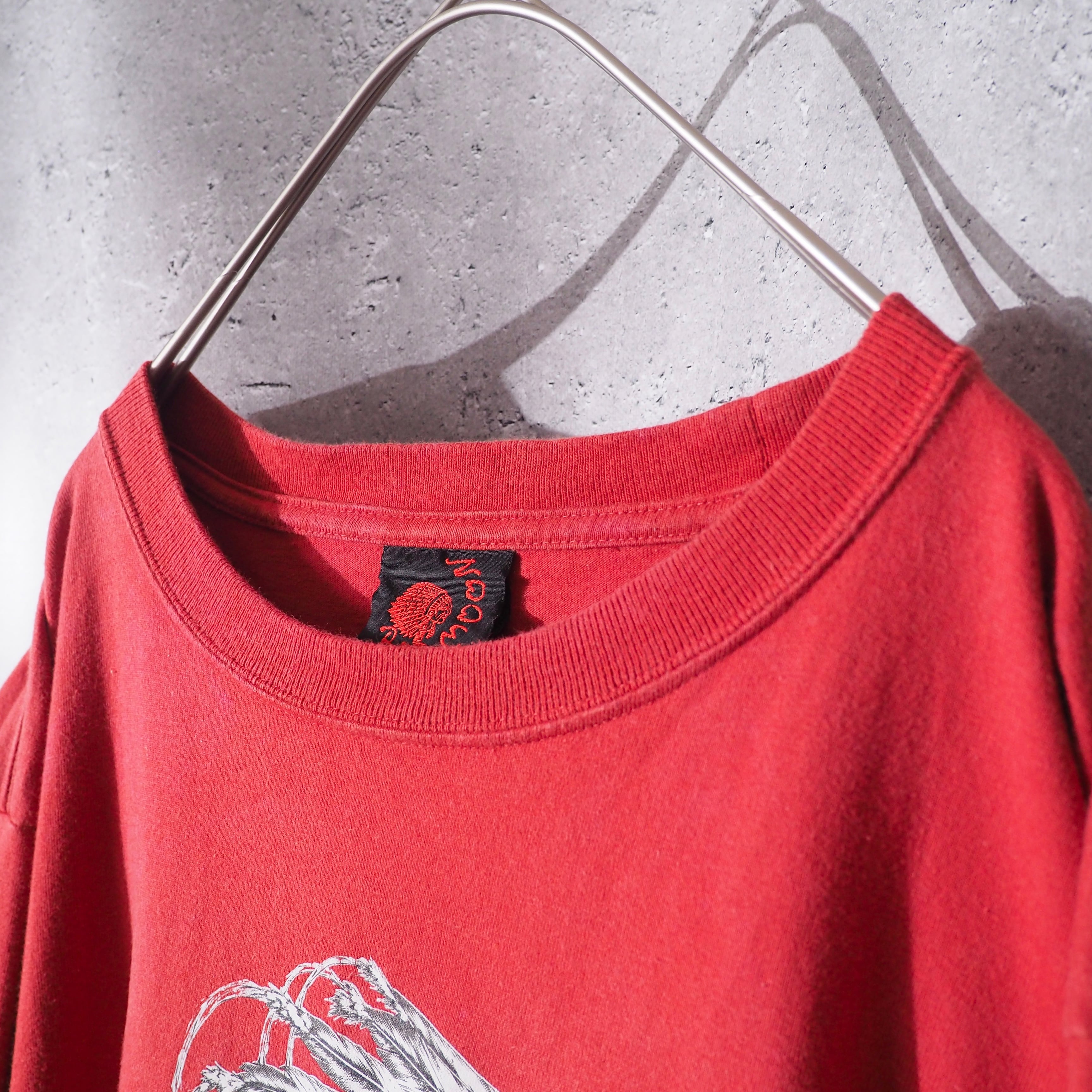 1990s " Real Basic Evolution " Indian Printed Vintage Loose Long Sleeve Tee