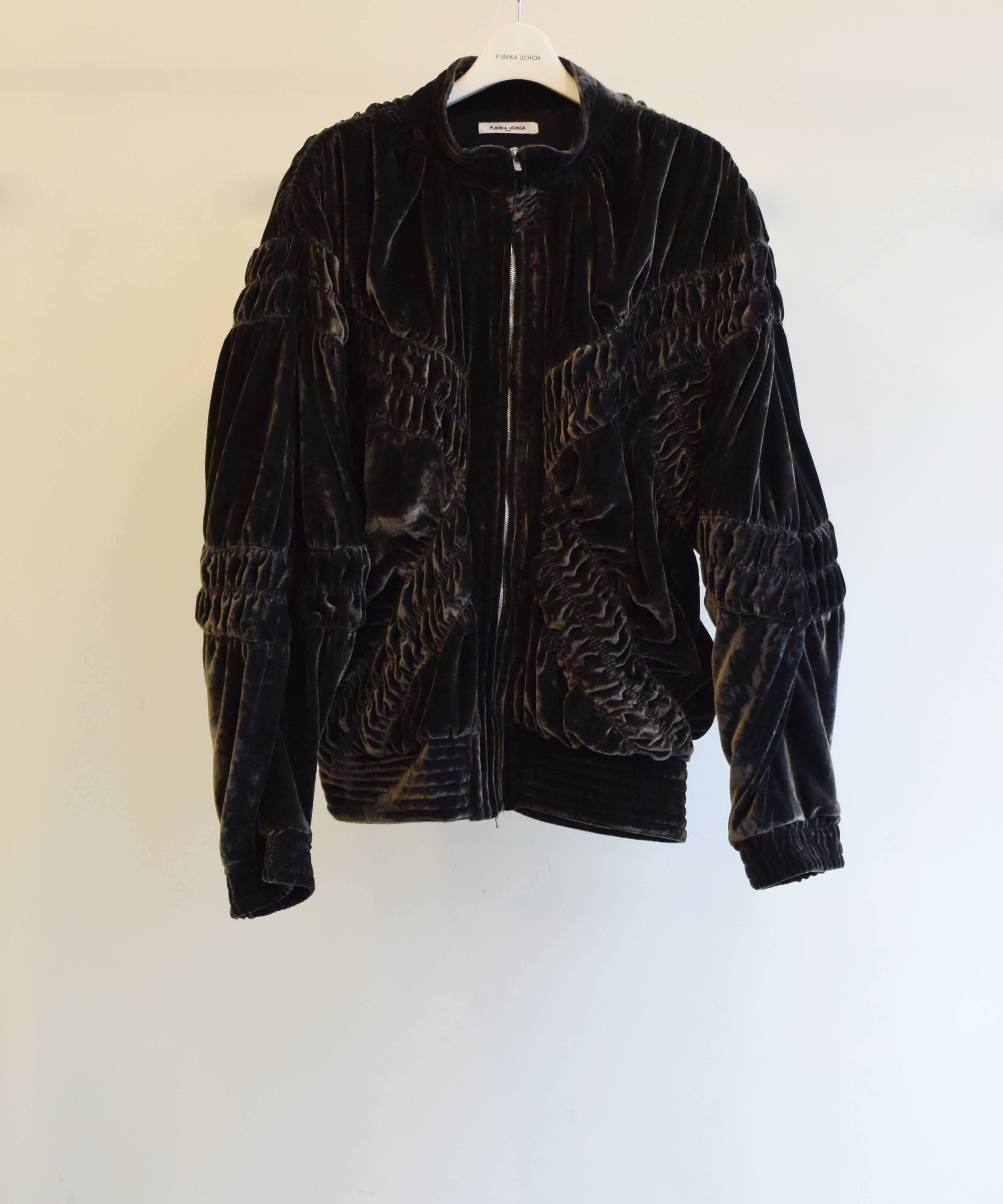 FUMIKA_UCHIDA / FU-OT001 SilkRayonVelvet/GATHERED BLOUSON | AfterSchool  Online Store｜メンズ・レディースファッション通販