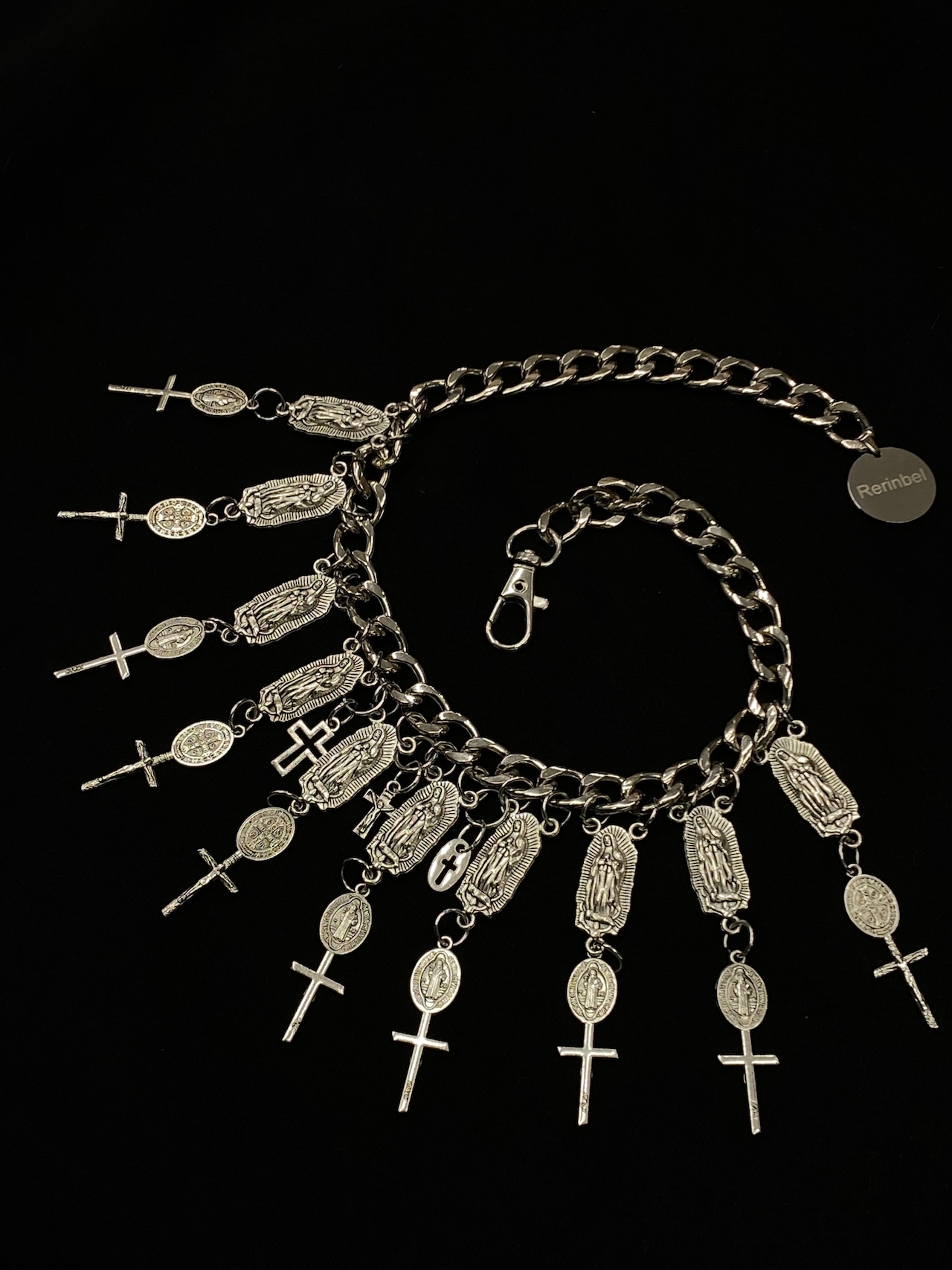 【RE RINBEL】Punk Cross Necklace 10031