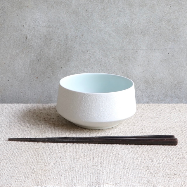 白泡 杵型鉢(大)  White foam  Pestle bowl(large)