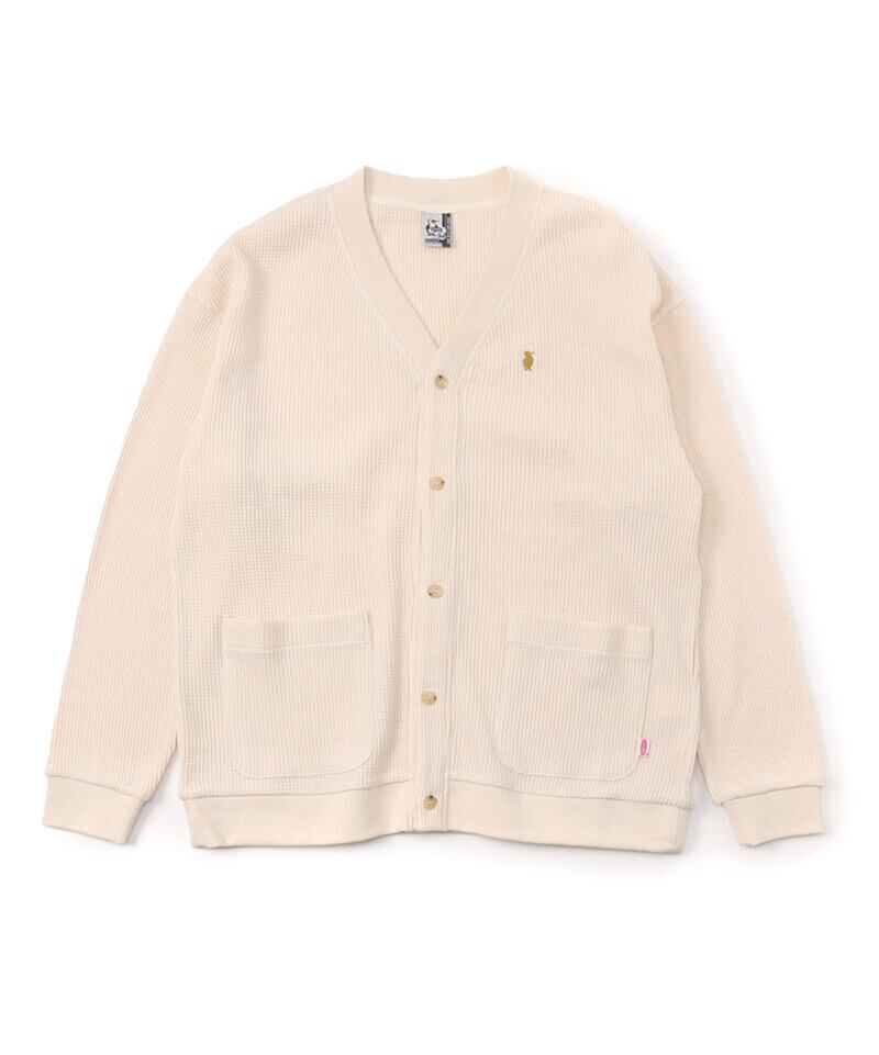 CHUMS (チャムス) Waffle Cardigan (ワッフルカーディガン) ホワイト CH01-2070 サーマル 長袖