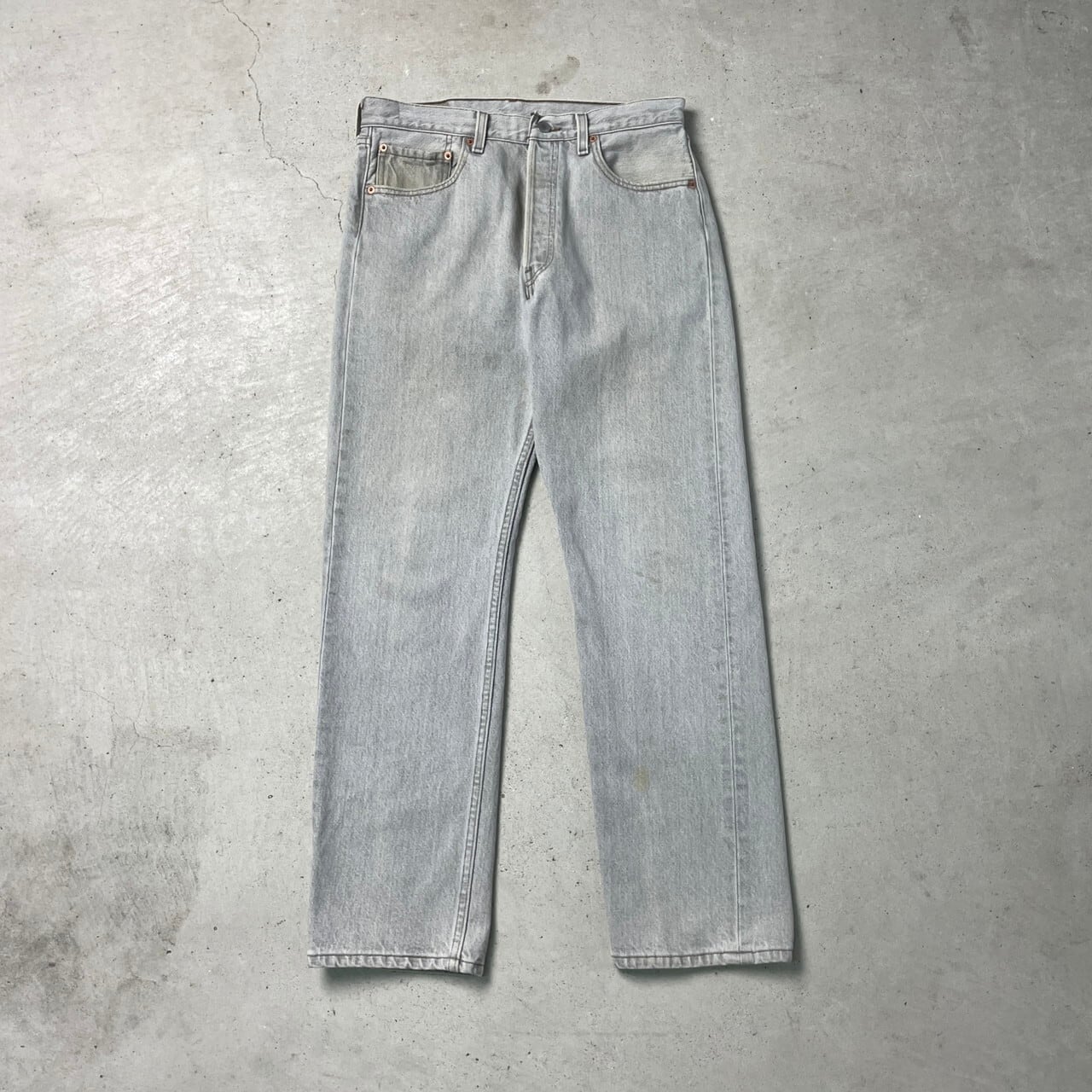 90年代 USA製 Levi's リーバイス 501 0648 先染め グレー デニムパンツ 