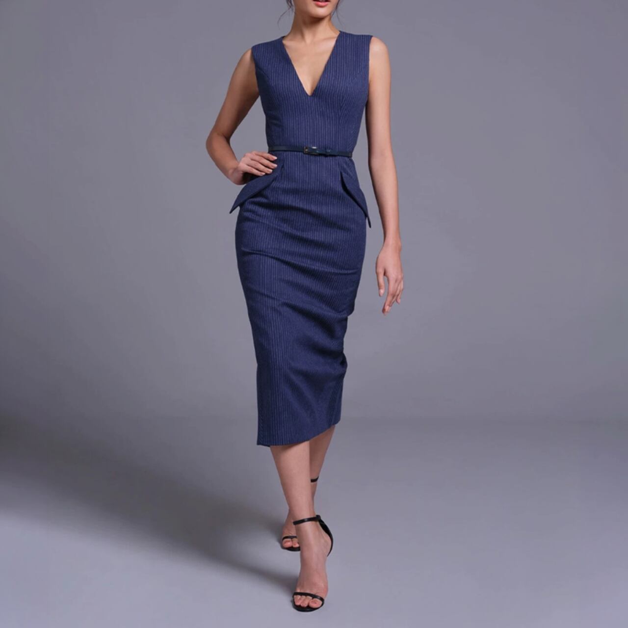 V-neck tight dress 00053