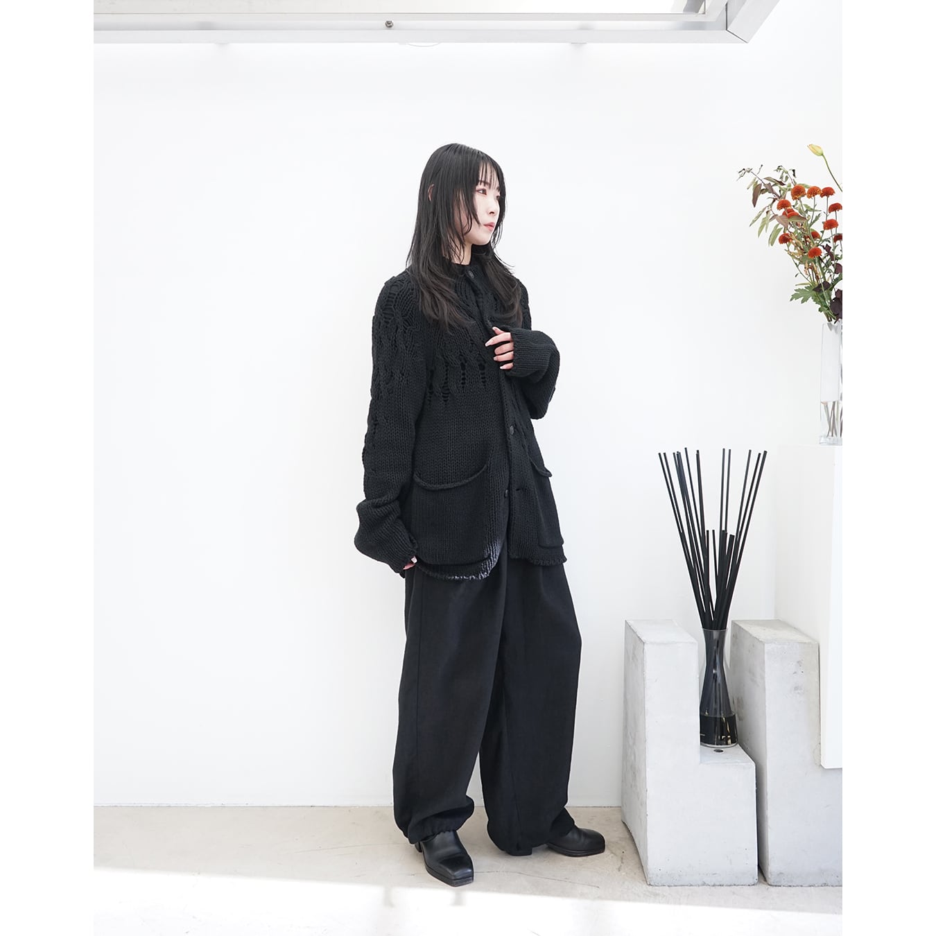 Professor.E ](プロフェッサーイー) 25FW-PE-KT-06 Knit Cardigan