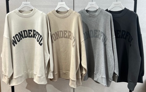 priority 裏起毛ビッグトレーナー　57025