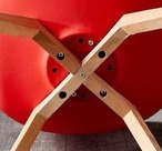 北欧風 ダイニングチェア イームズチェア風 木脚 PUレザー 椅子 モダン デザイナーズチェア カフェチェア おしゃれ シンプル 防水 お手入れ簡単 ブナ材 安定性 耐久性