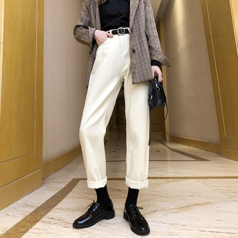 ジーンズ スプリングオータムハイウェストパンツ 春物 秋物 試着室28933431373