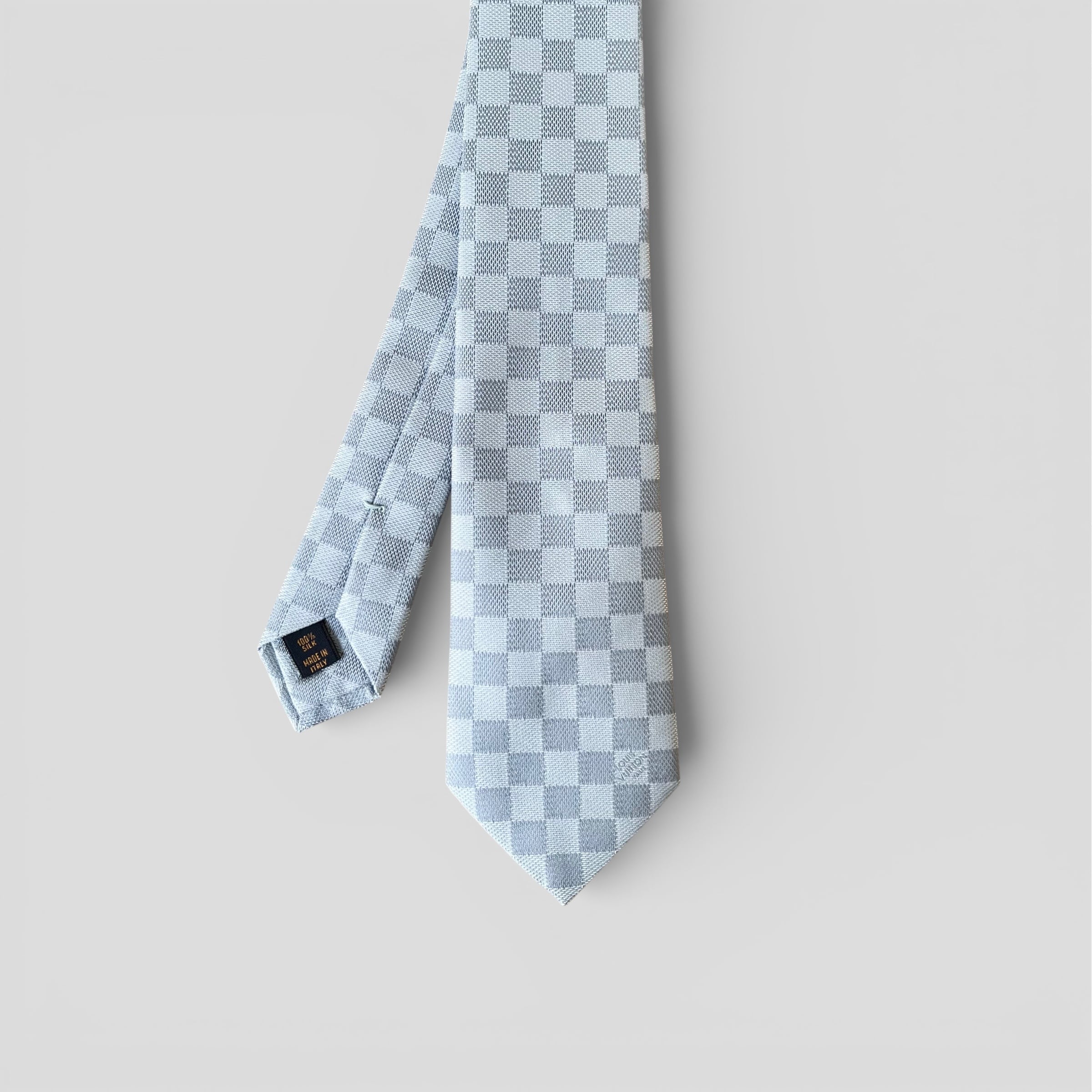 LOUIS VUITTON ルイヴィトン ネクタイ ダミエ クラシック 8CM ブルー