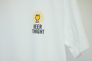 BEER TONIGHT  Tシャツ（胸元ワンポイントver）