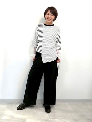 メッシュドッキングロングTシャツ