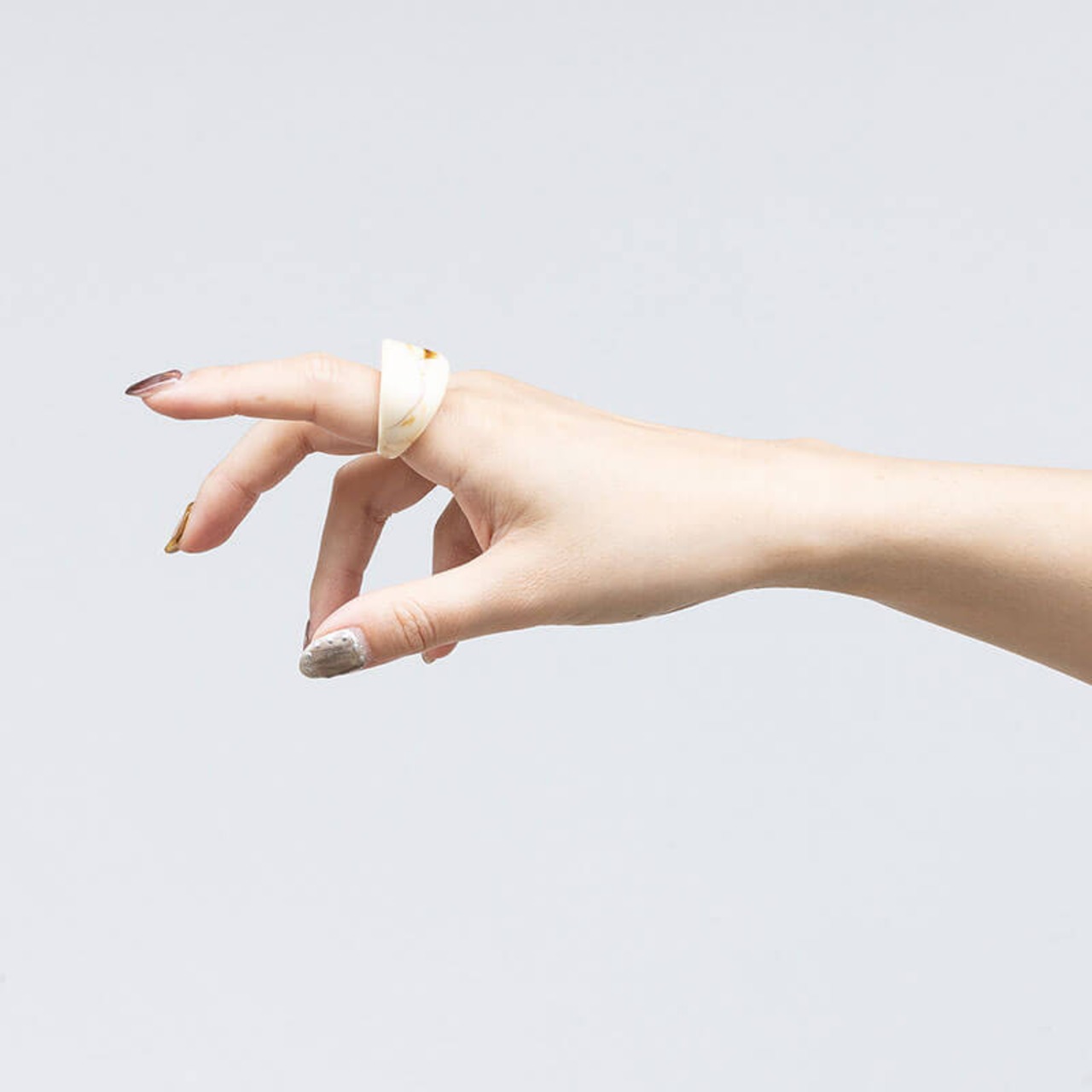 【ネコポス便】アクリル スクエア ボリューム リング(0390)