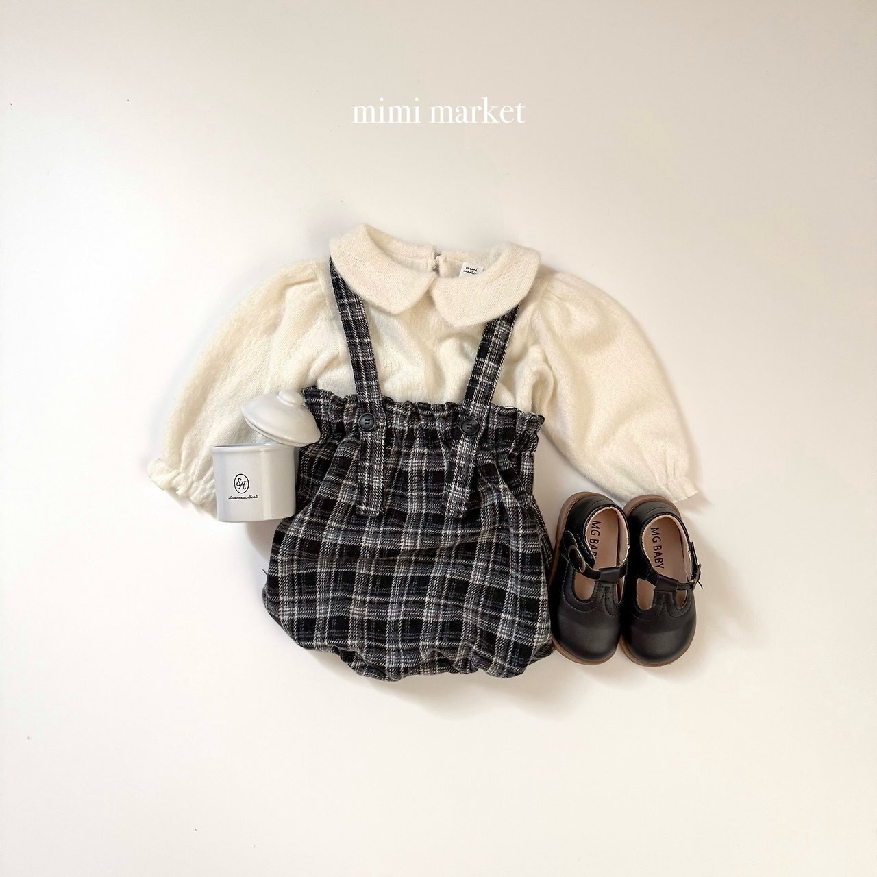 ミミマーケット / mimimarket / キャロルバルーンサロペット / 韓国子供服 / キッズ / 26winter〖取寄〗*S~L*