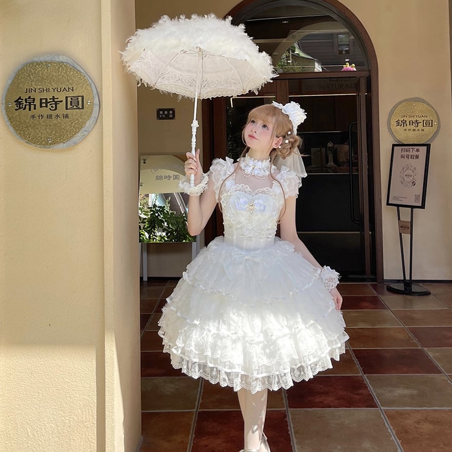 【yuyu♡】ゴスロリ・ロリータドレス Ｍサイズ ゴスロリ通販 With U ロリィタドレス チョーカー オプション