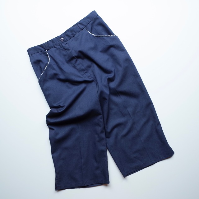 70s side slit cropped pants