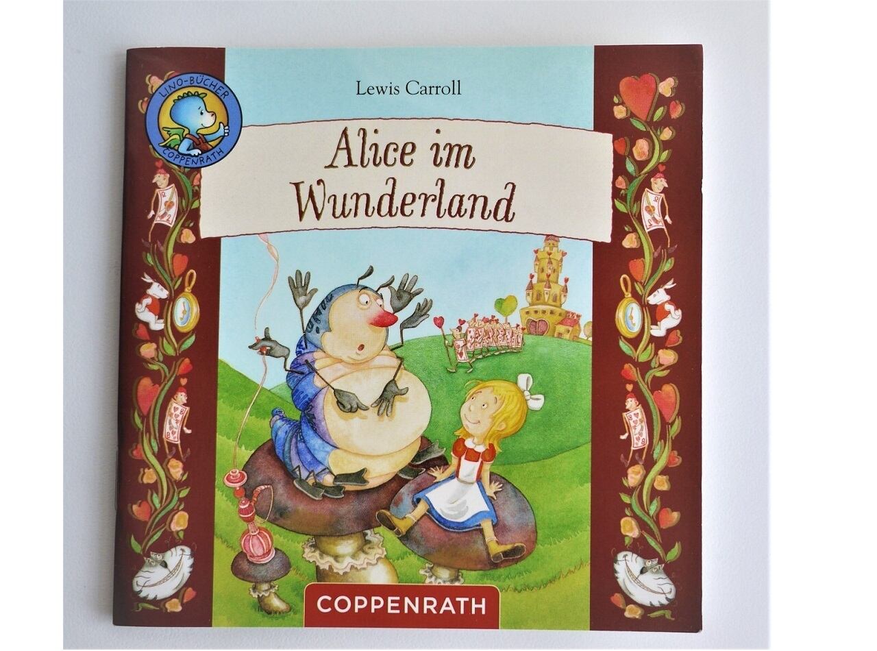 ヴィンテージミニ絵本 「不思議の国のアリス」Alice in Wunderland 手のひら絵本