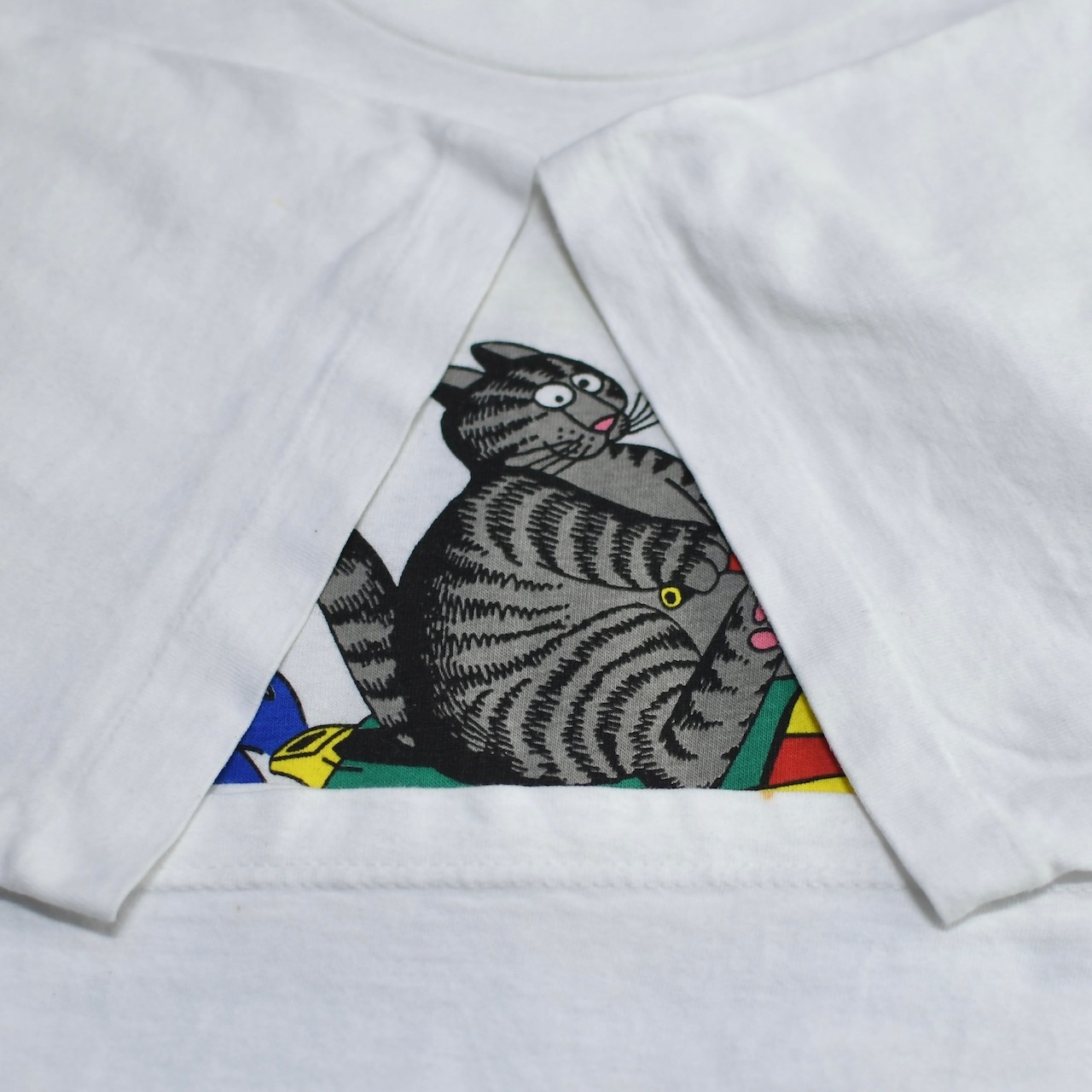 crazy shirt Kliban cat print tee