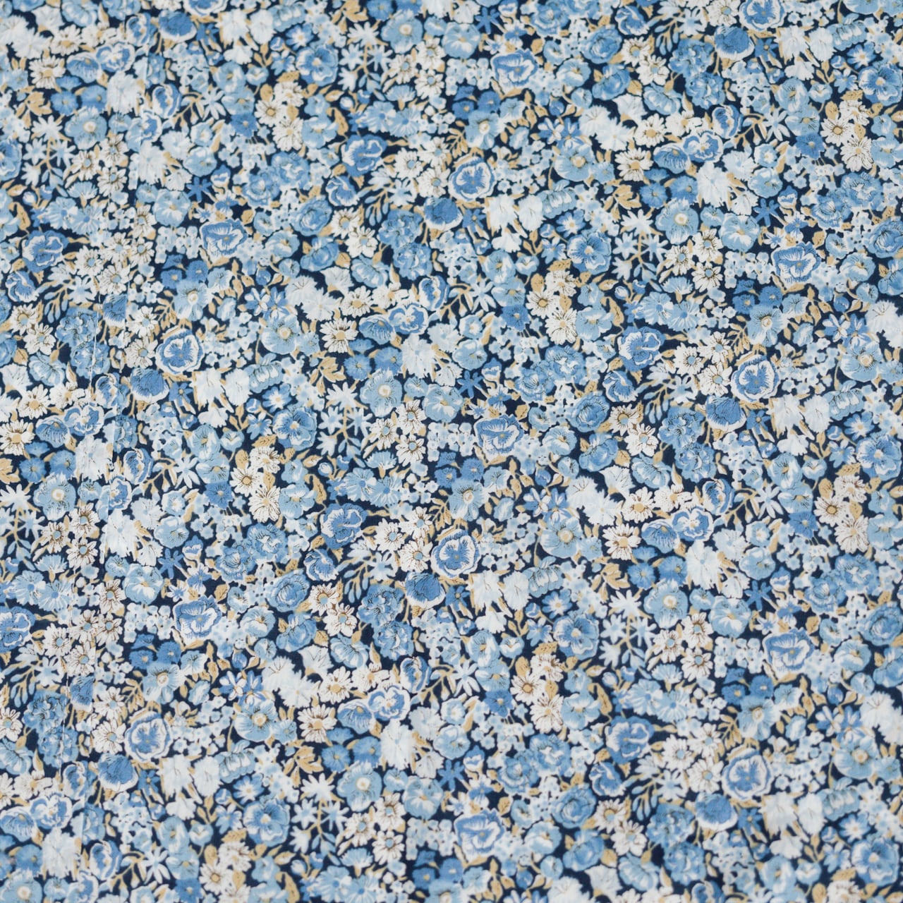 SQUARE APRON / LIBERTY Chive (blue) | エプロン商会