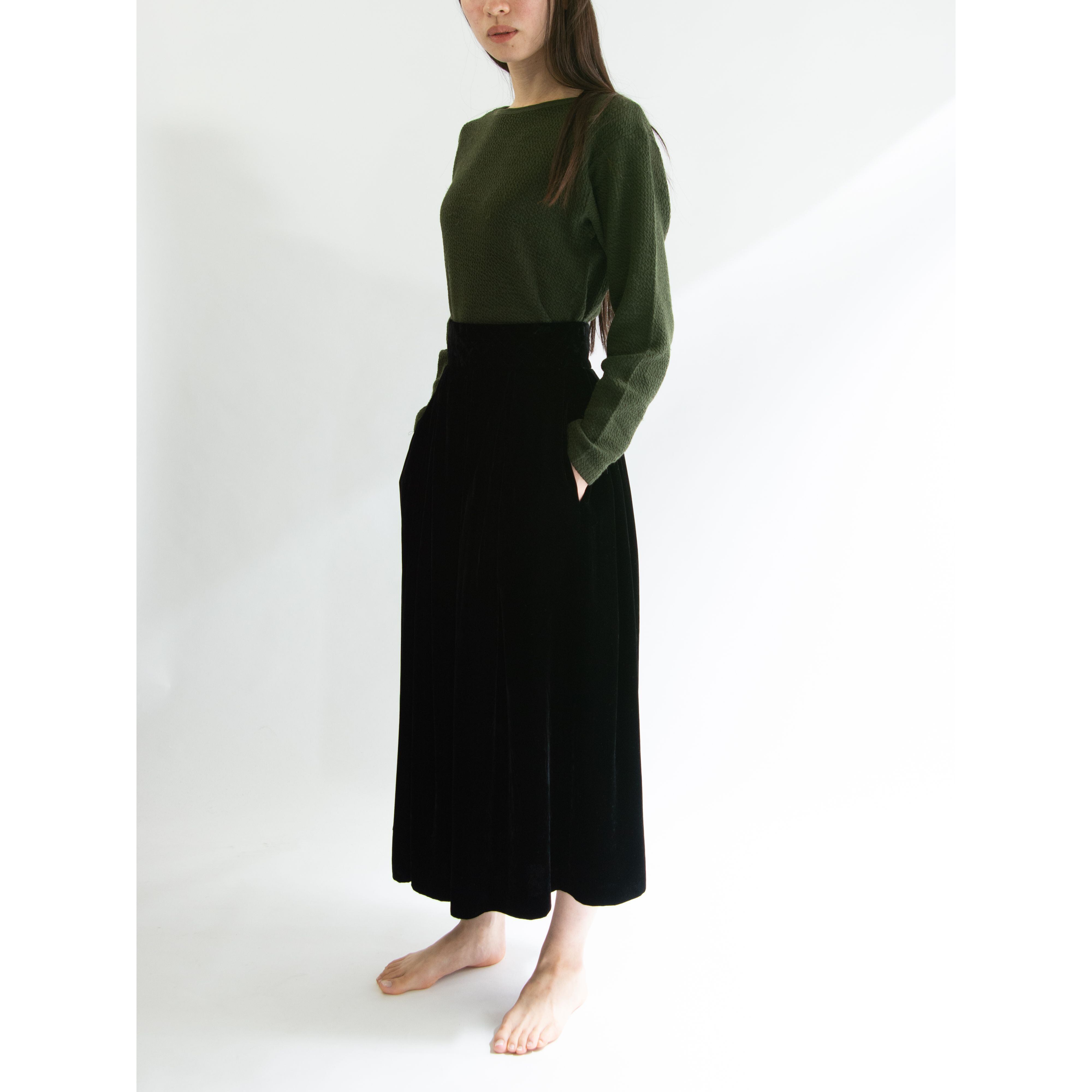 【LANVIN】Made in France 70-80's Velvet High Waist Skirt（ランバン フランス製 ベルベットハイウエストスカート）