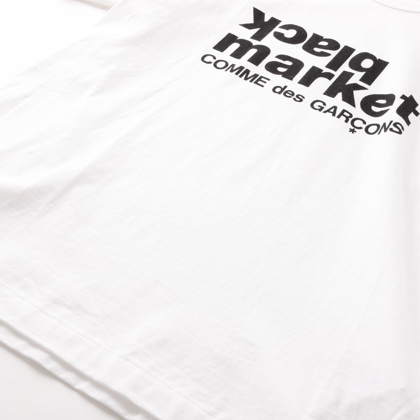 未使用】COMME des GARCONS black market big size Teeshirt made in 