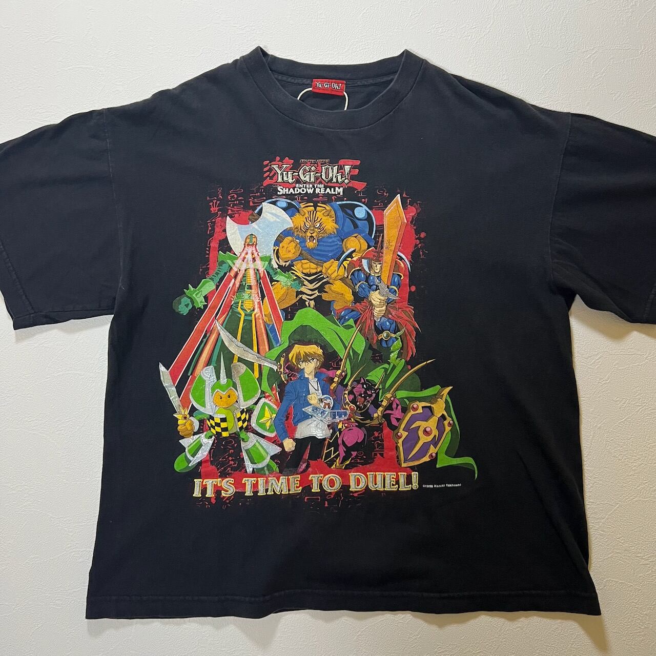 遊戯王 城之内 アニメ Tシャツ 黒 古着 | RUFFY