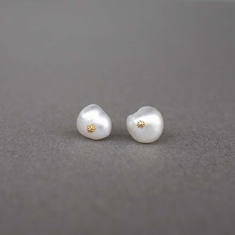 One n' Only / South Sea Pearl Pierced Earrings / Pair（E135-WH-D）