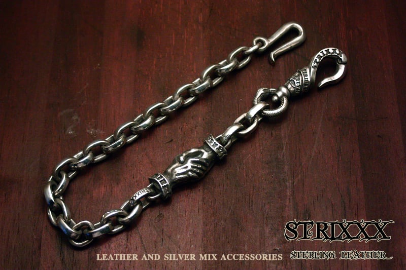 19 メダイクロスボーンスカルキーチェーン | STRIXXX sterling leather