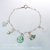 今季一押し！ マスカットのような翡翠チャーム！ K10 grapes G ペンダントトップ A貨翡翠 jd_pt1209