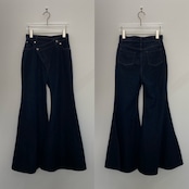 waist design super flare denim PT/indigo