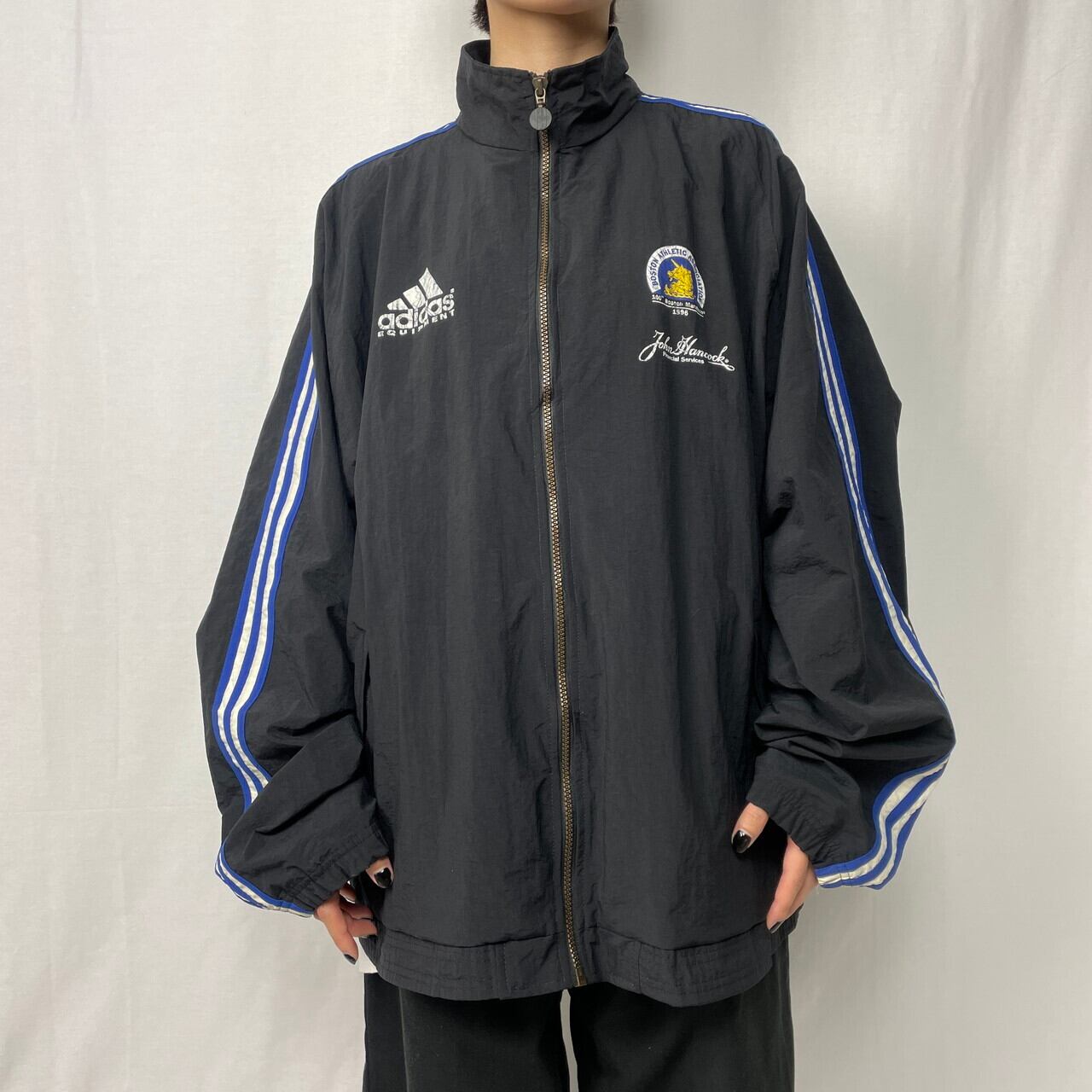 90年代 adidas アディダス パフォーマンスロゴ プリント ナイロン 