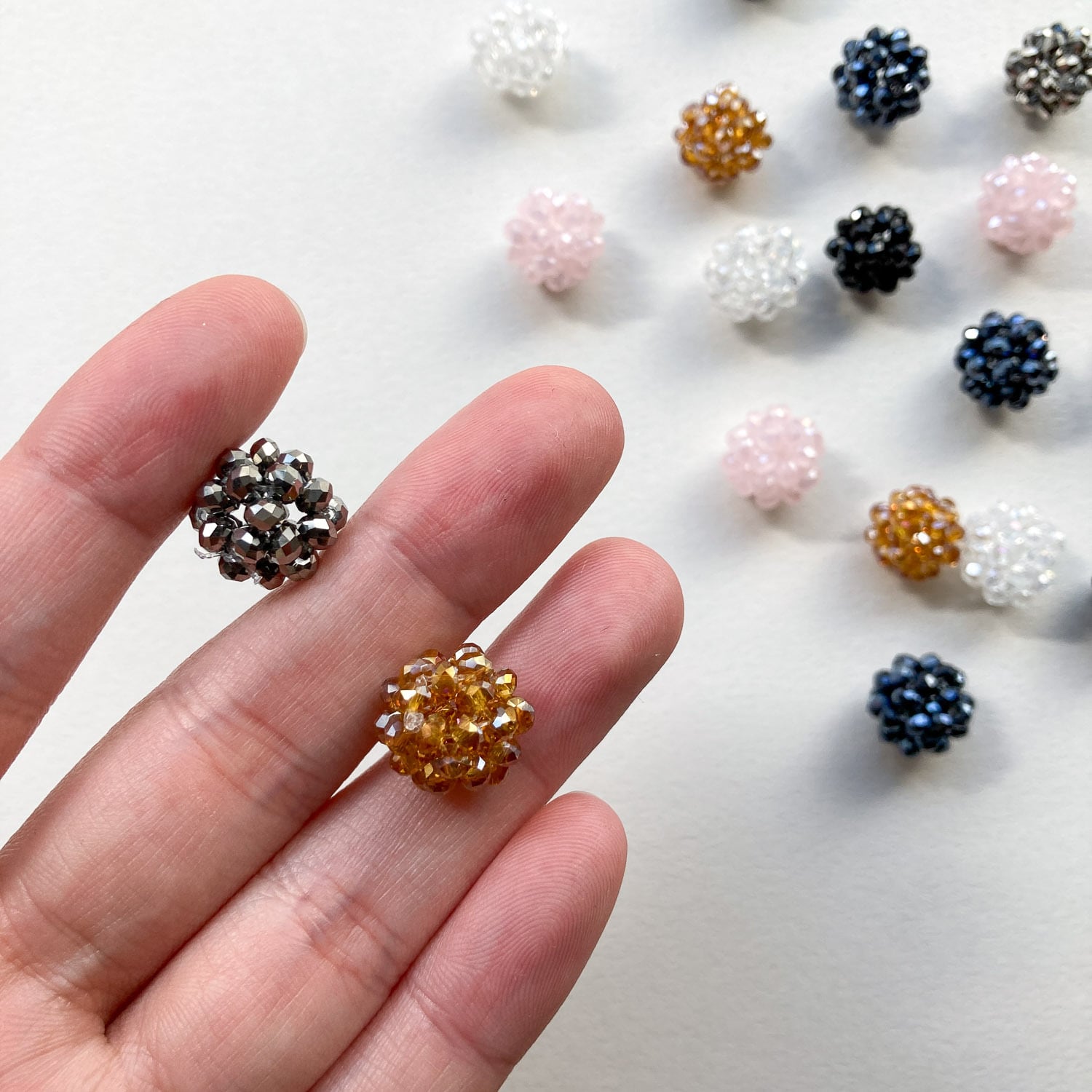 再入荷〉ガラスビーズのビーズボール | Dua-アクセサリーパーツショップ