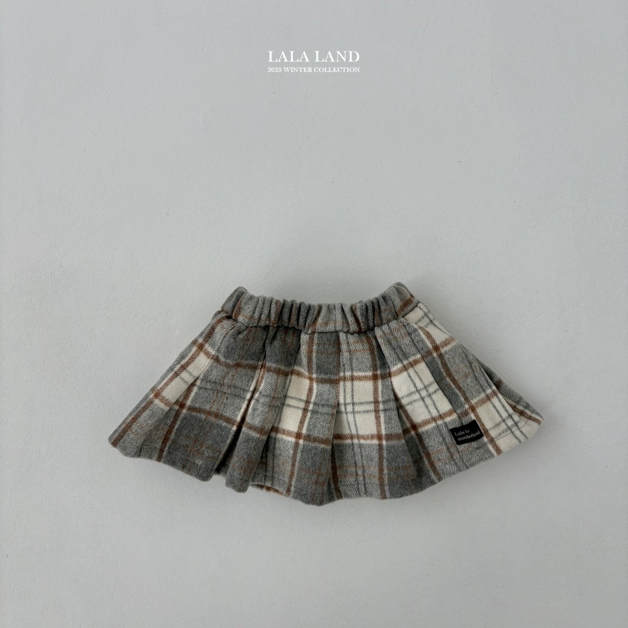 《入荷待ち》送料無料【lalaland】Baguette Check Skirt