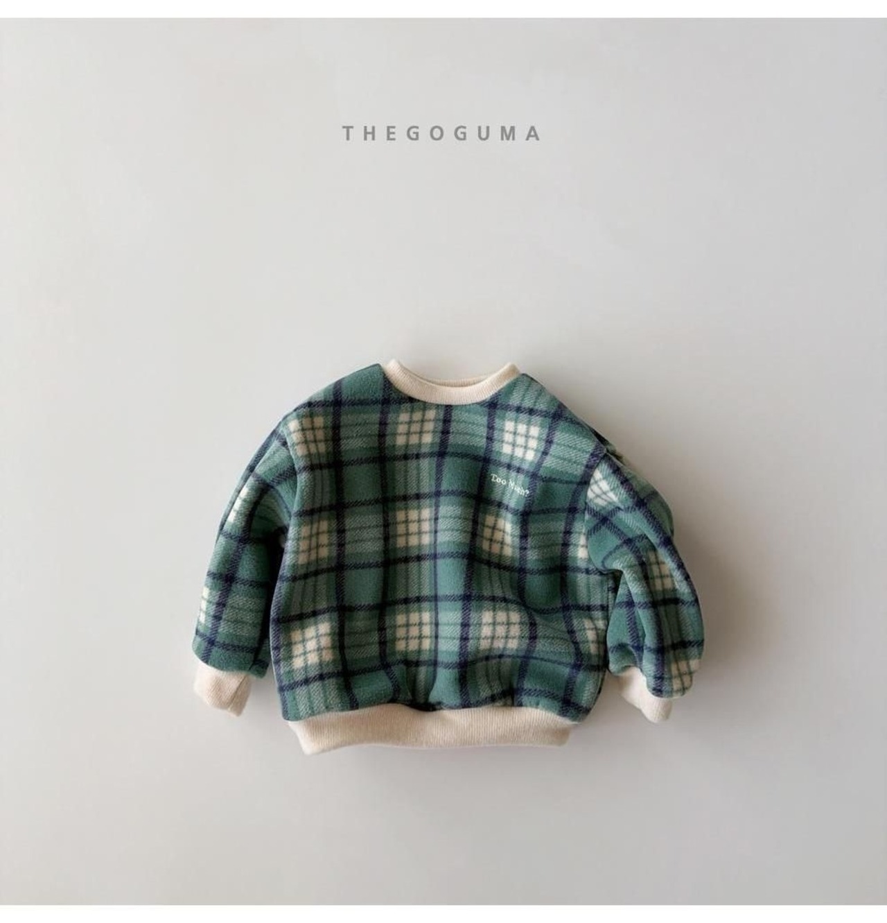 ザゴグマ / THE GOGUMA / チェックポントレーナー / 韓国子供服 / キッズ / 26winter〖取寄〗*XS~XL*