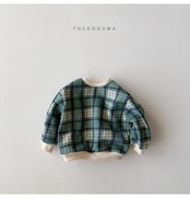ザゴグマ / THE GOGUMA / チェックポントレーナー / 韓国子供服 / キッズ / 26winter〖取寄〗*XS~XL*