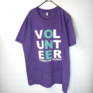 BELLA CANVAS　半袖　プリントTシャツ　VOLUNTEER　L